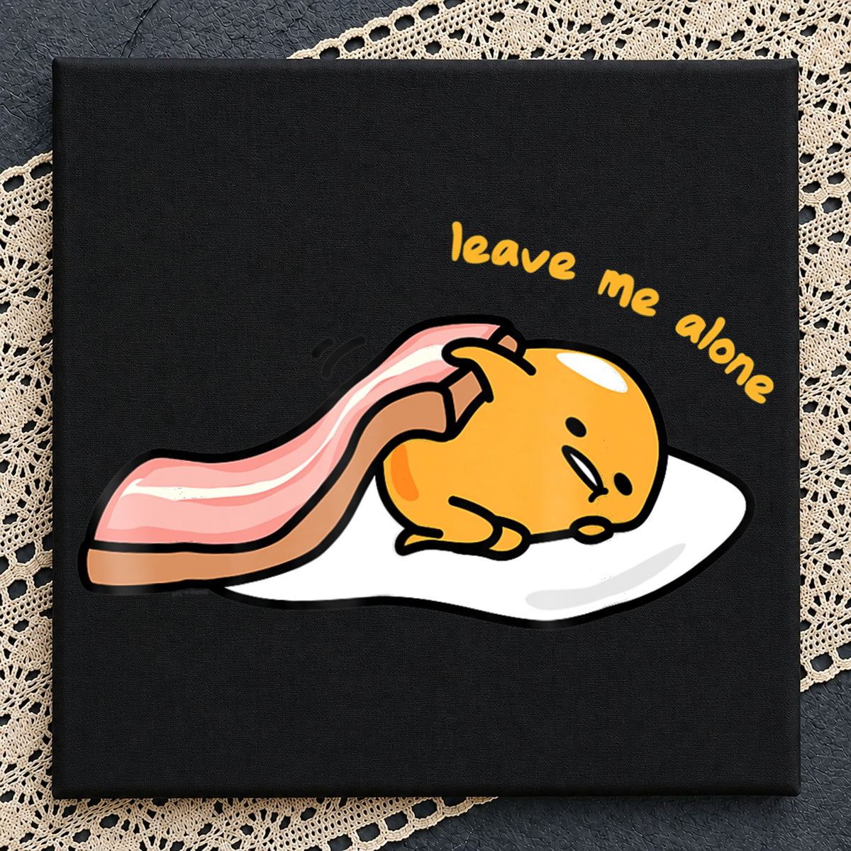 Gudetama Leave Me Alone Lazy Egg Sanrio PNG