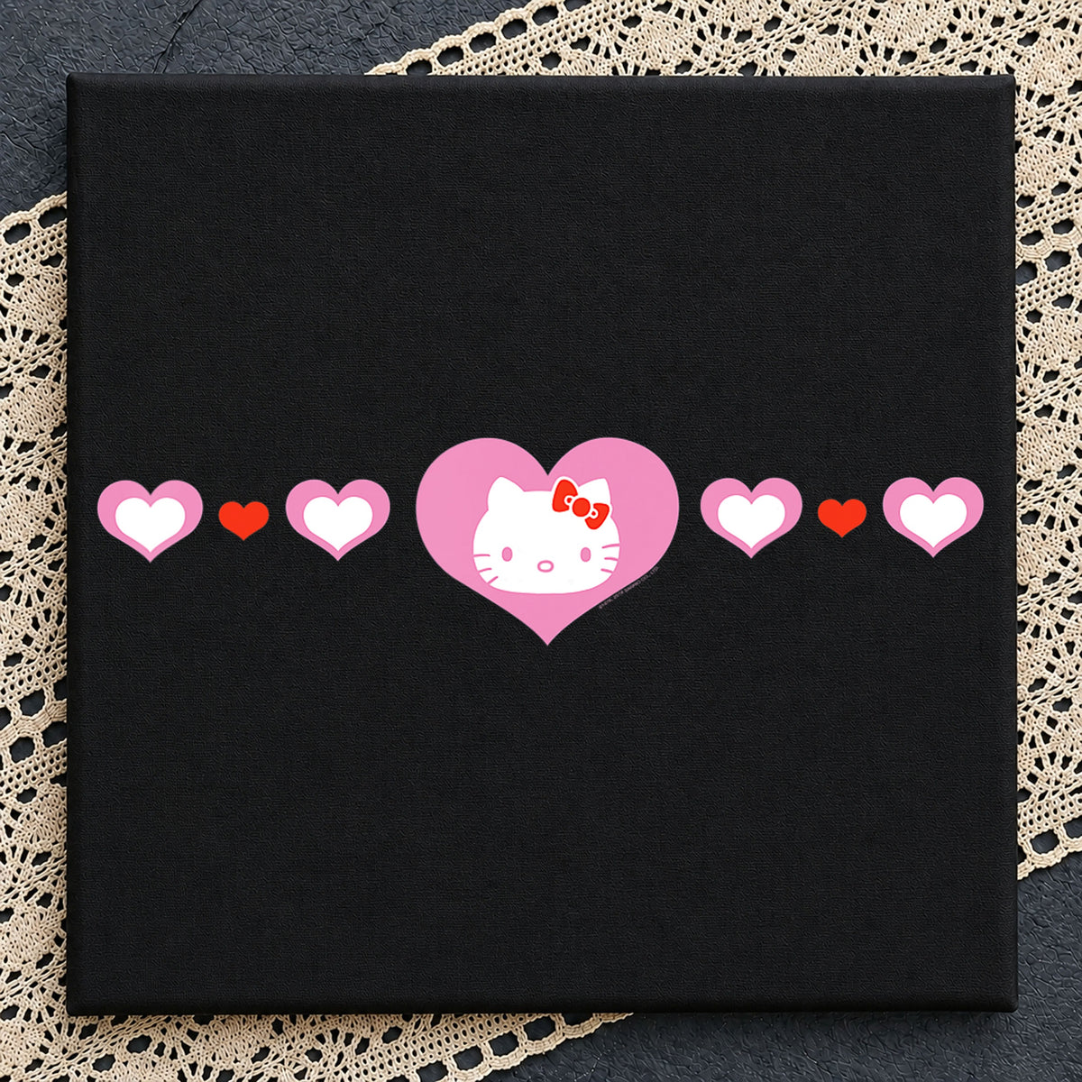 Hello Kitty Valentine Hearts Pink Love Sanrio PNG