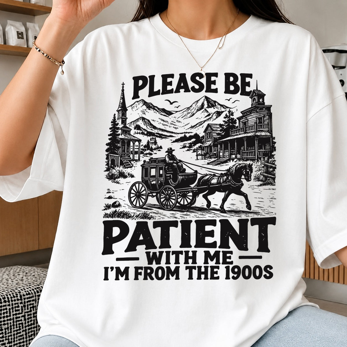 Please Be Patient I'm From The 1900s Clipart SVG