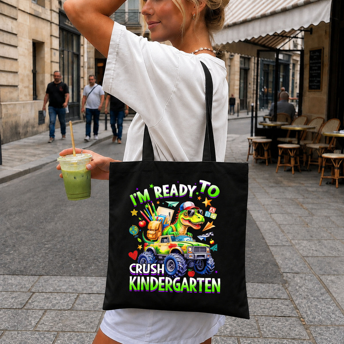 Ready To Crush Kindergarten PNG, Dinosaur Monster Truck PNG, Back To School PNG