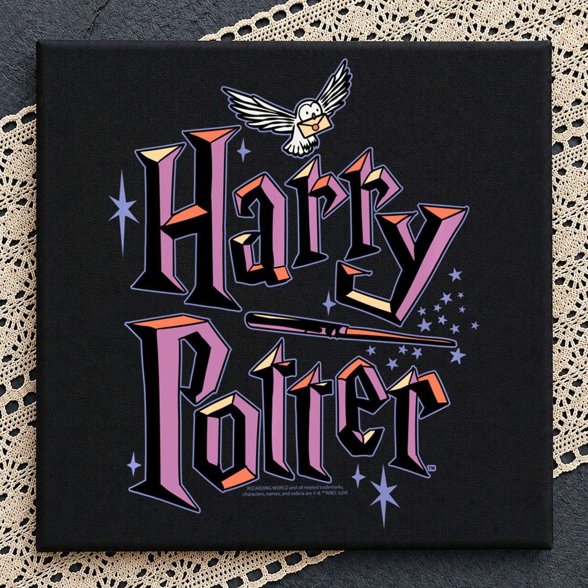 Harry Potter Hedwig Magic Wand Stars Wizard PNG