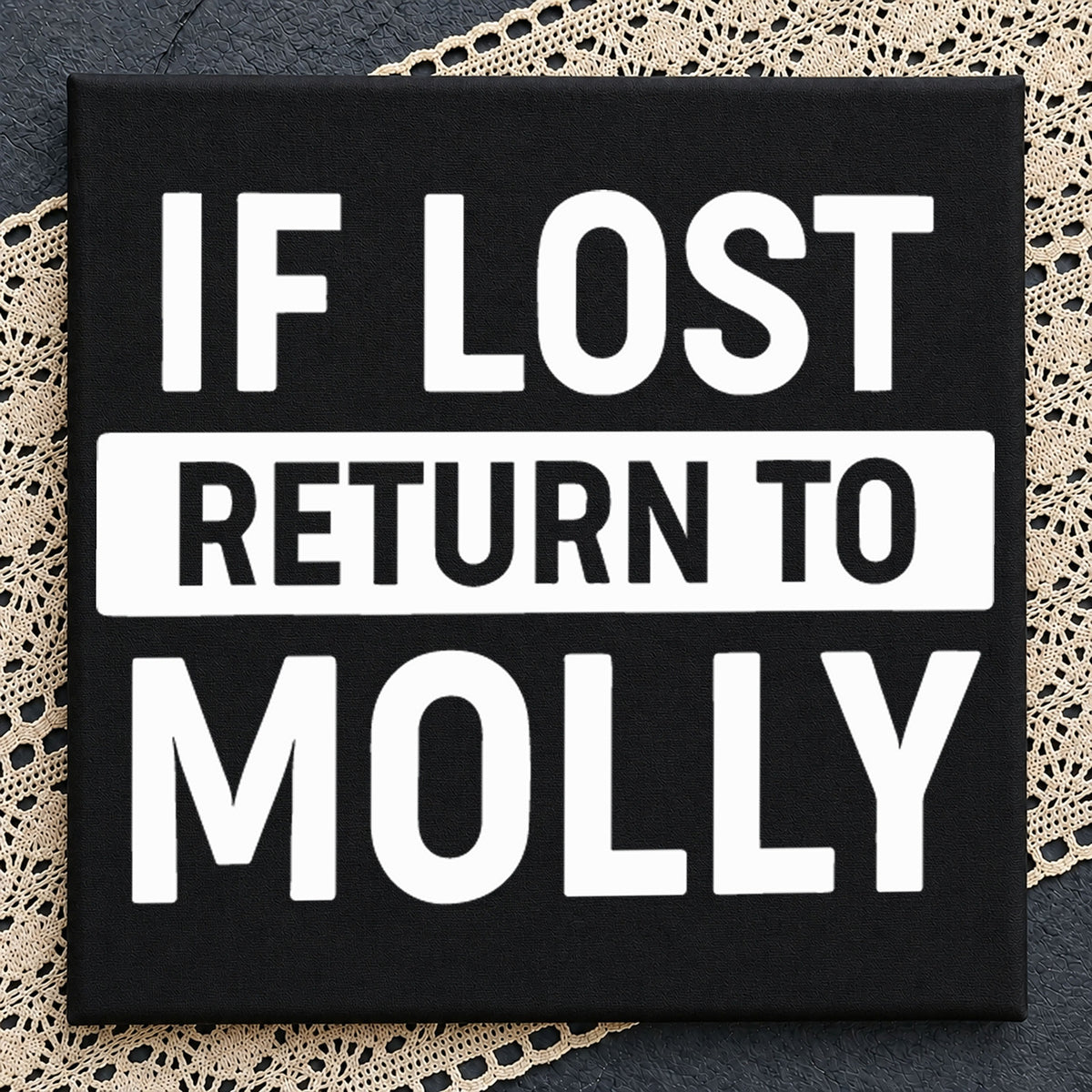 If Lost Return To Molly PNG, Funny Matching Couple Tee