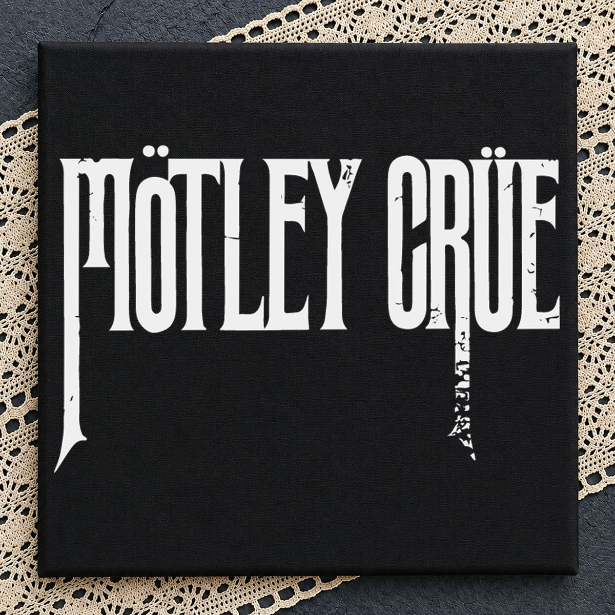 Mötley Crüe Distressed Logo Rock Band Text PNG