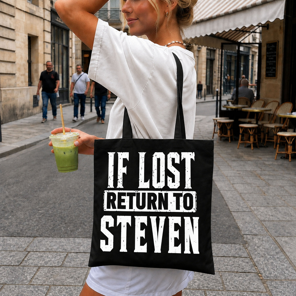 If Lost Return To Steven PNG, Funny Quote PNG, Shirt Design PNG