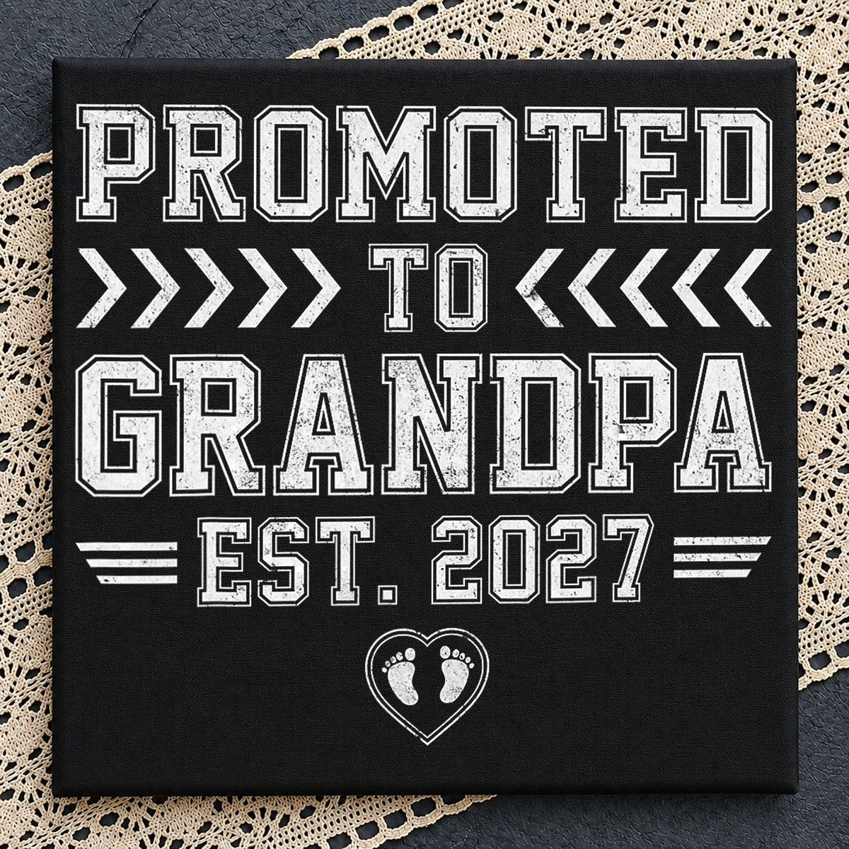 Promoted To Grandpa Est 2027 New Grandpa Gift PNG