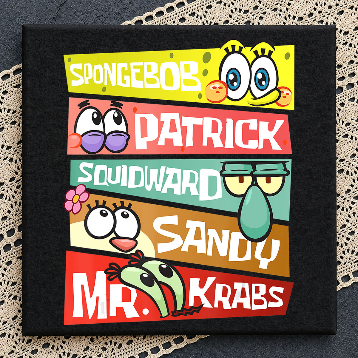 Spongebob Patrick Squidward Sandy Mr Krabs Bundle PNG