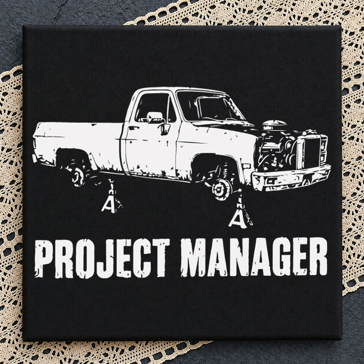 Project Manager Truck SVG, Mechanic Car Clipart Cricut File