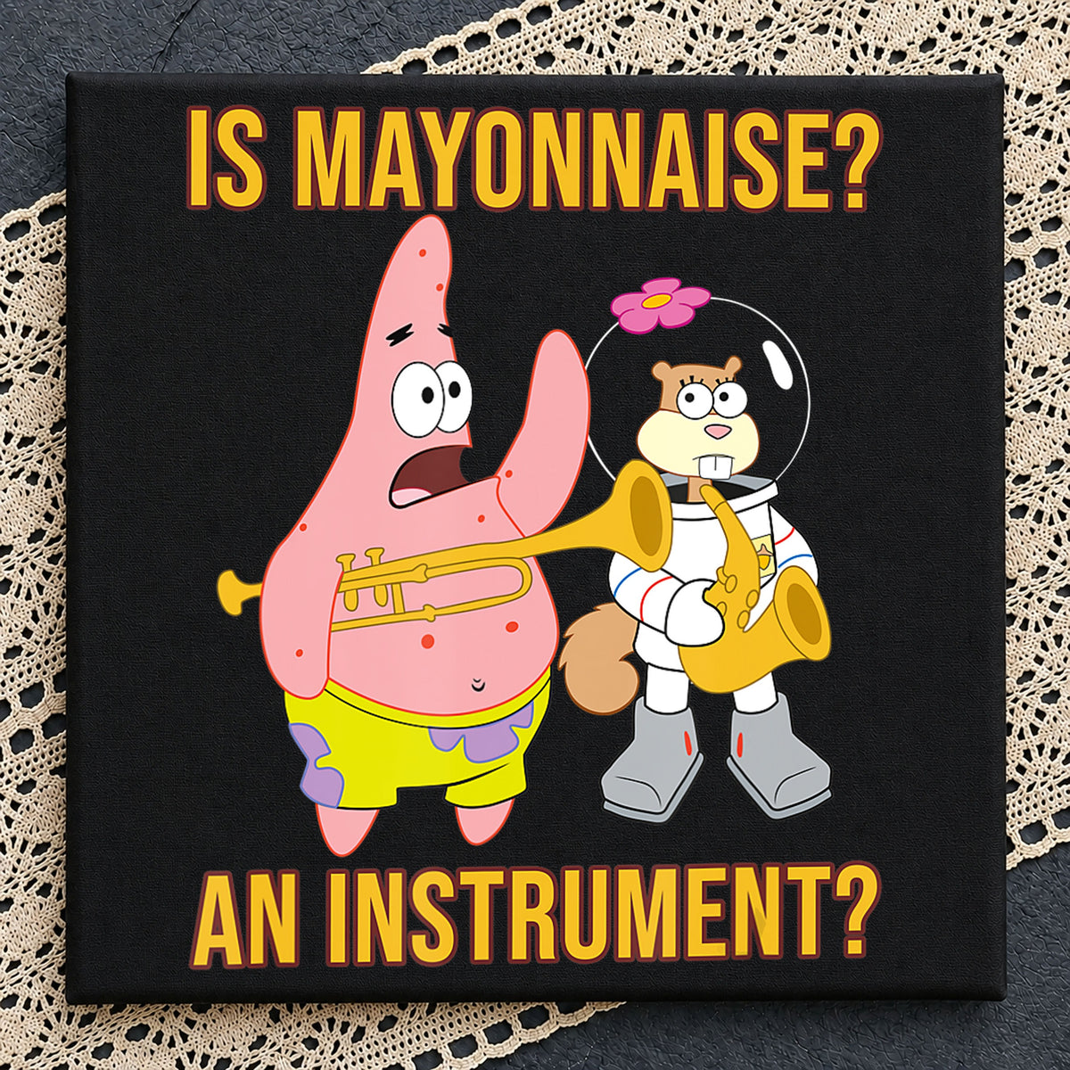 Is Mayonnaise An Instrument Patrick Sandy SpongeBob File PNG