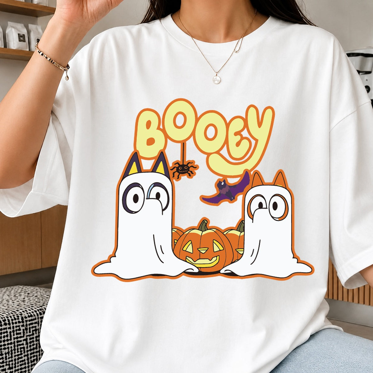 Bluey Bingo Ghost Booey Halloween Cricut Clipart SVG