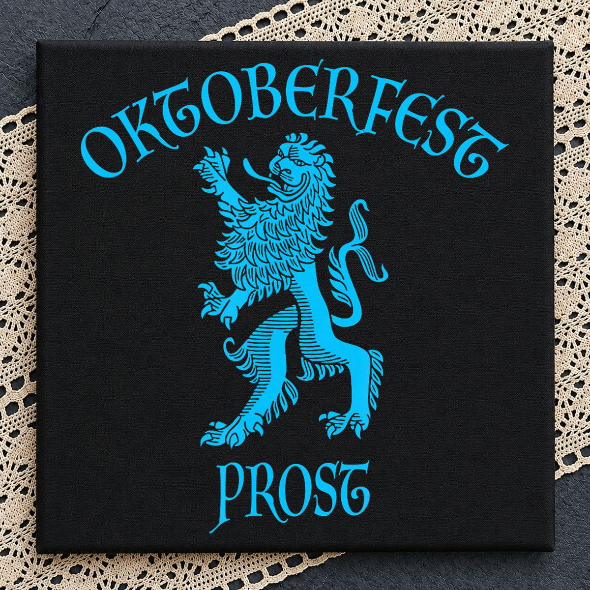 Oktoberfest Prost Lion Heraldic German Beer Festival PNG