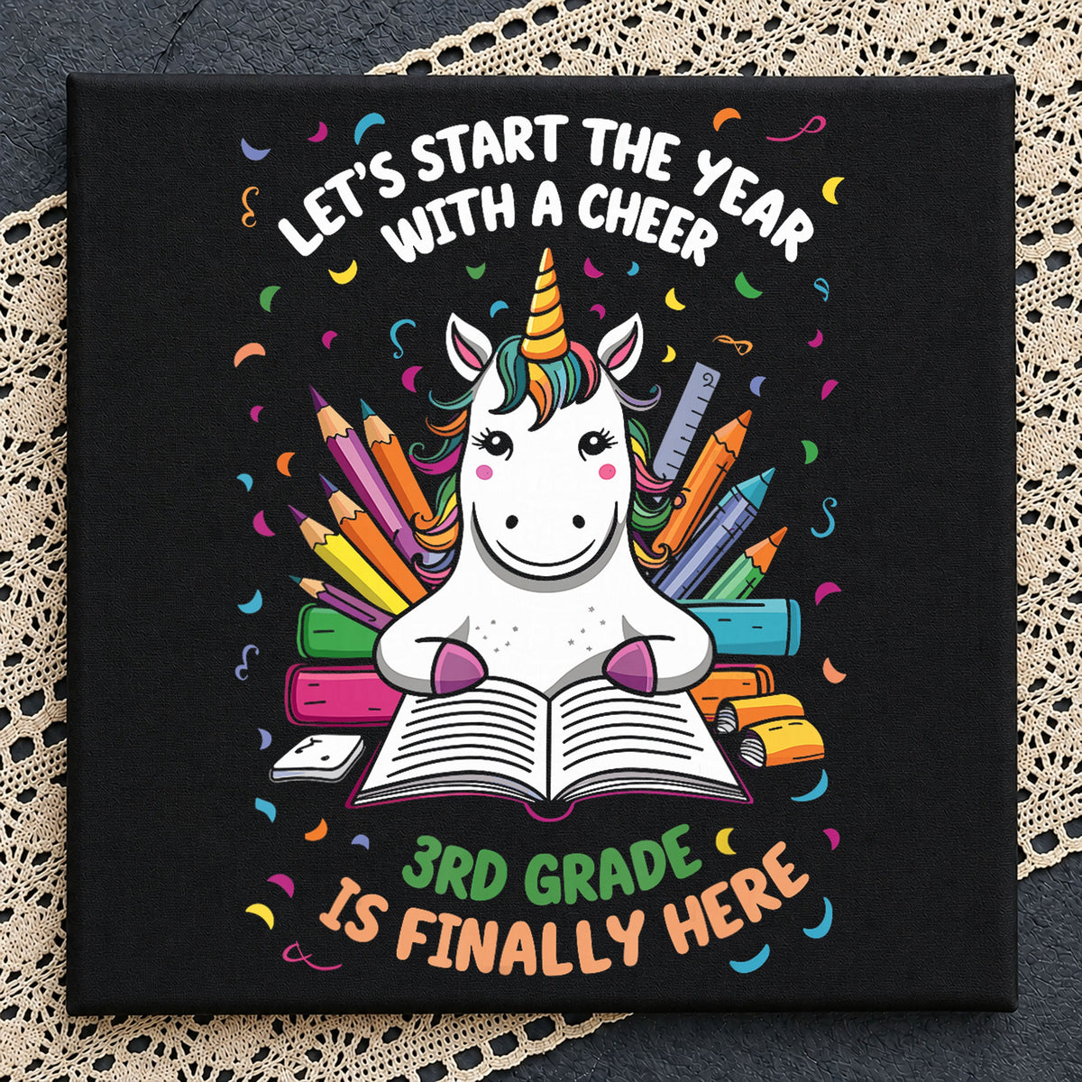 3rd Grade Is Finally Here Unicorn School Design PNG