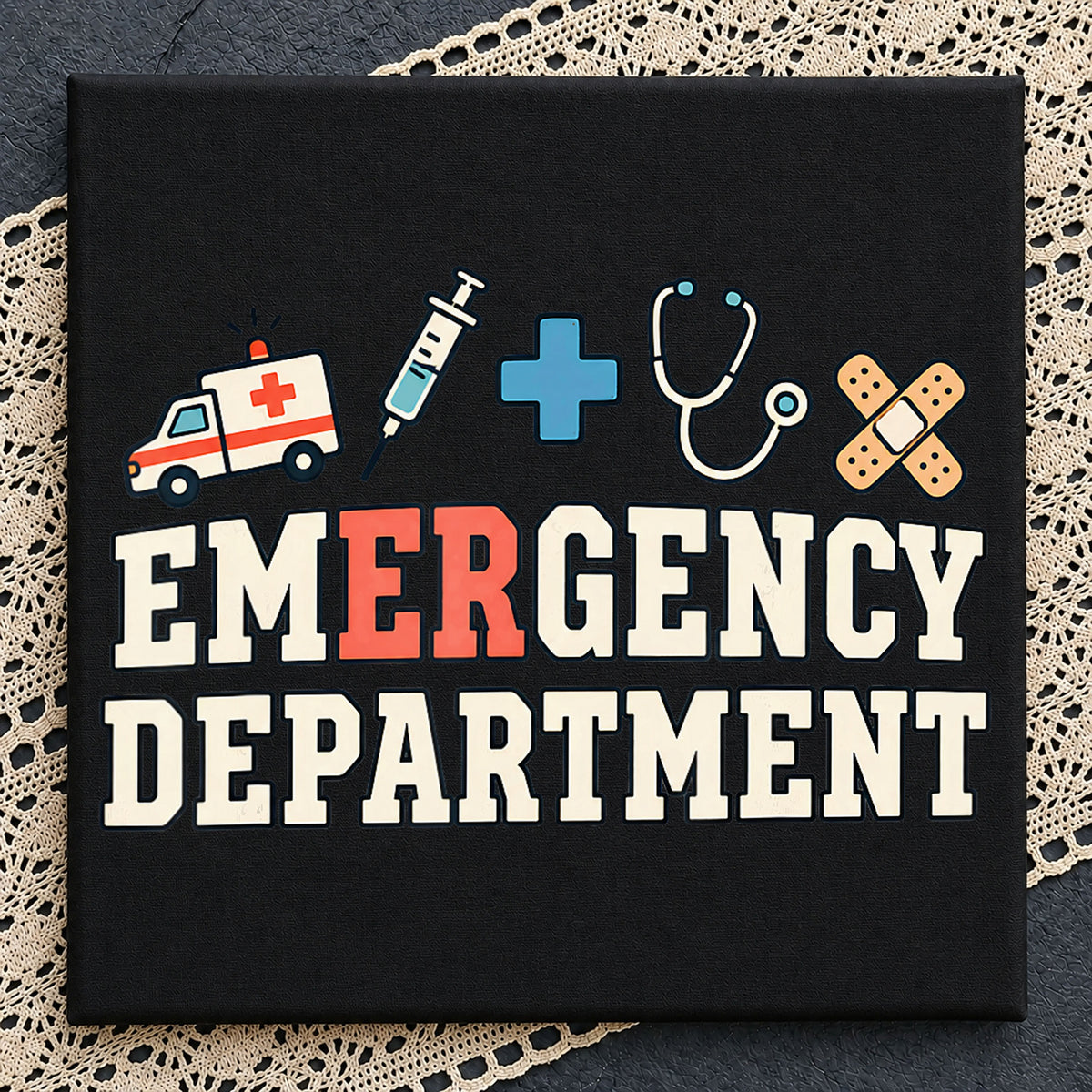 Emergency Department PNG, ER Nurse Medical Crew Sublimation