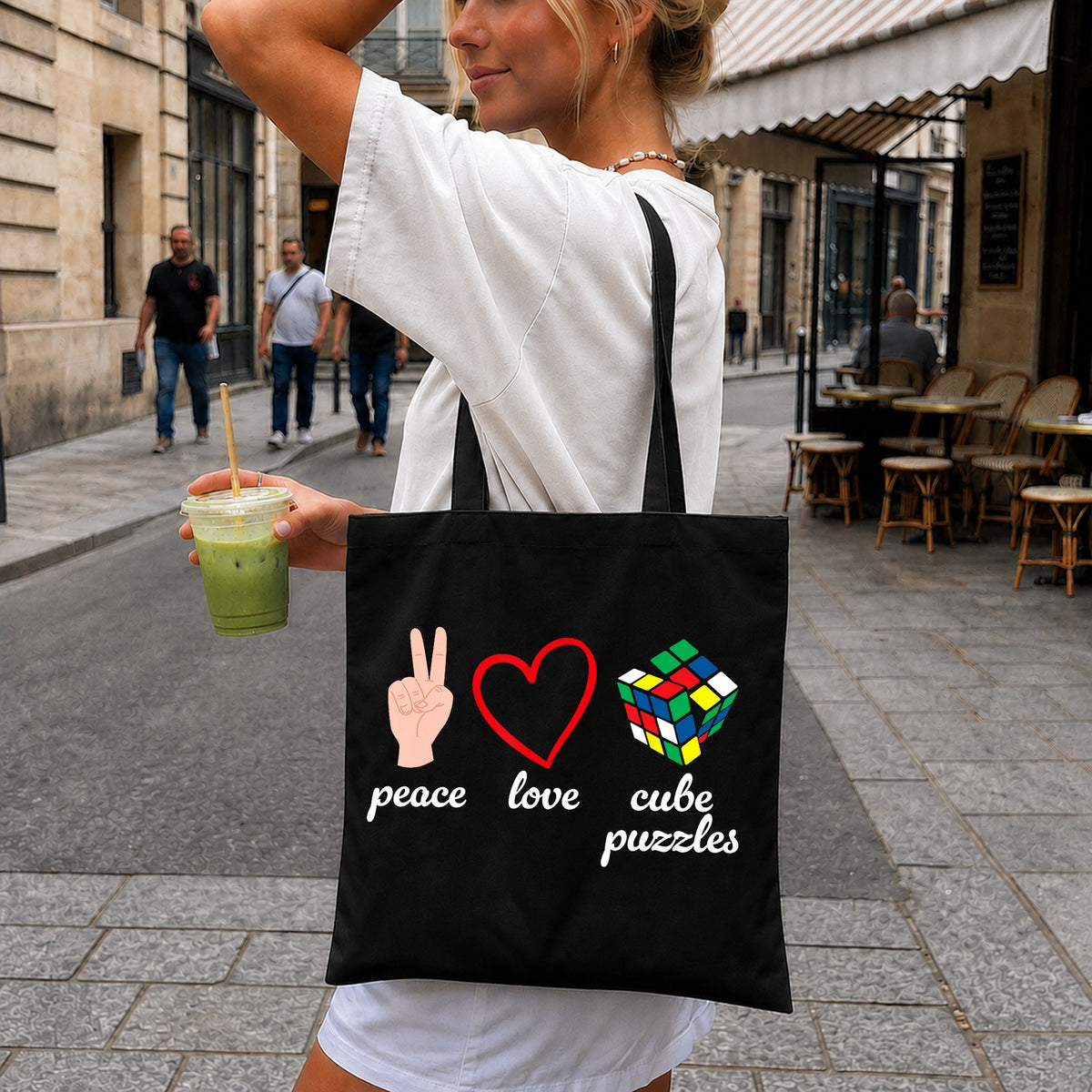 Peace Love Rubiks Cube PNG, Cube Puzzle Lover Shirt, Clipart PNG