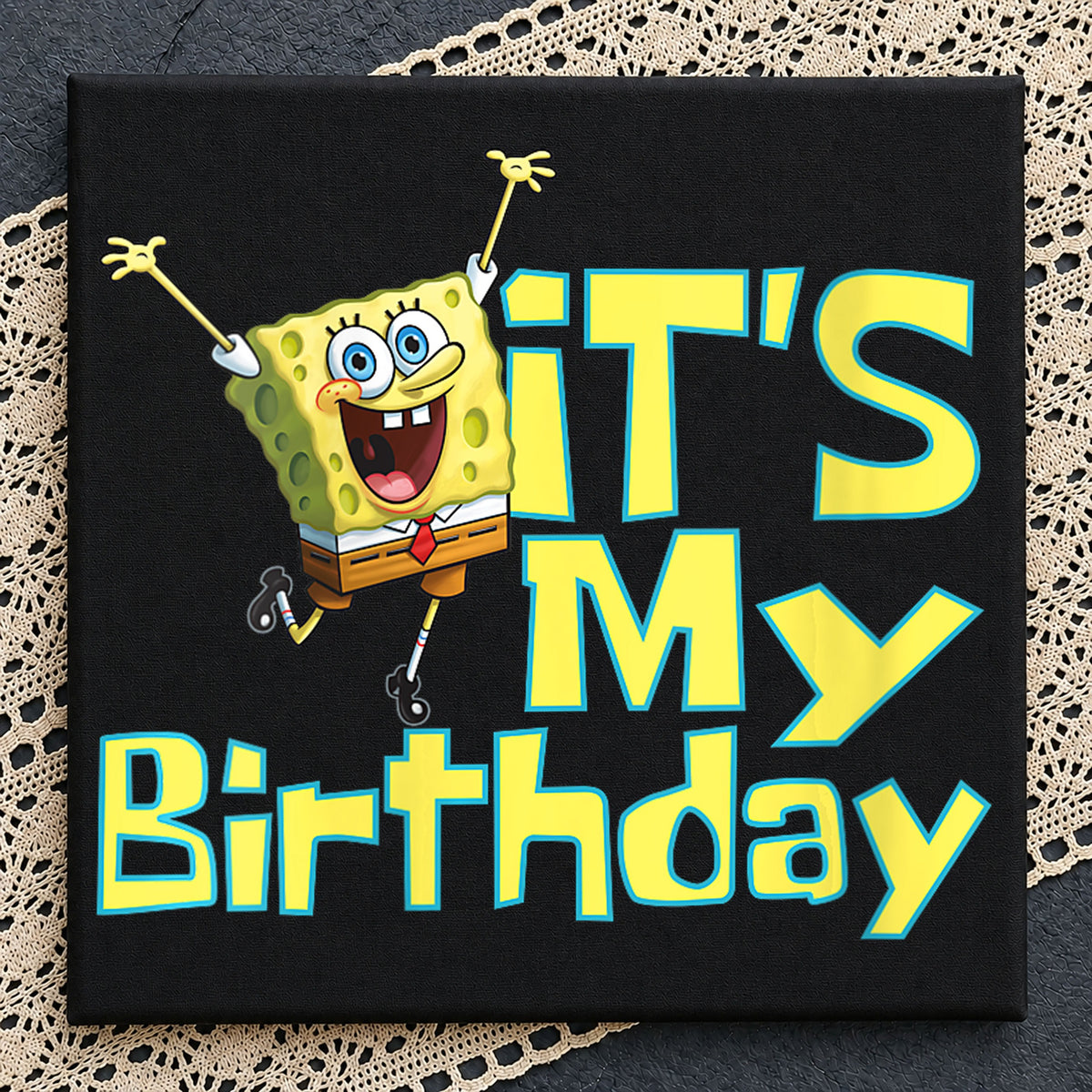 SpongeBob It's My Birthday Jumping Celebration PNG