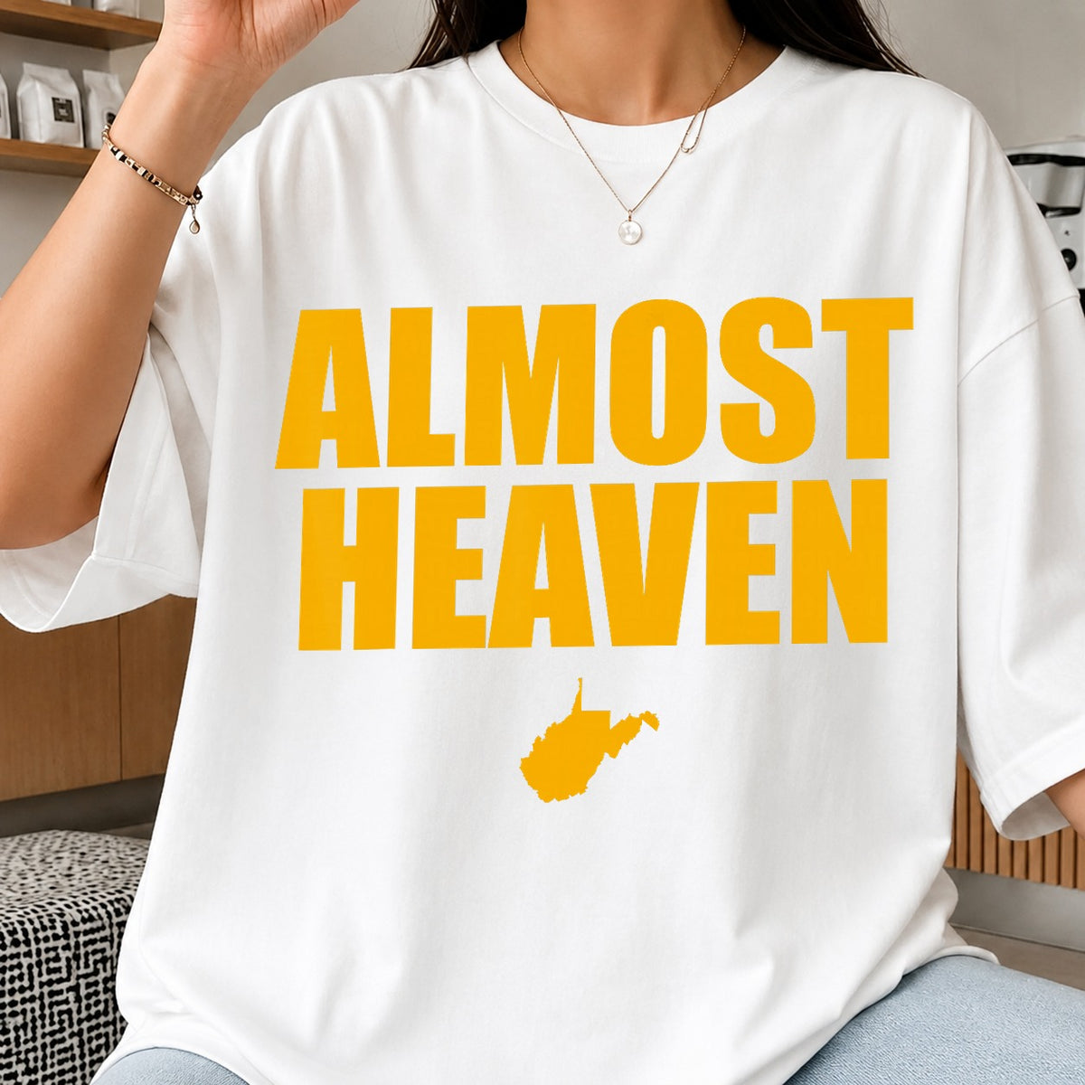Almost Heaven West Virginia State Map Cut File SVG