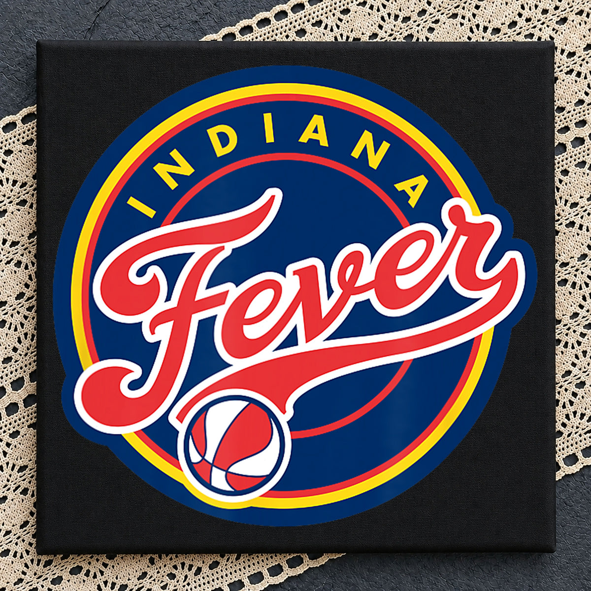 Indiana Fever WNBA Basketball Team Logo Clipart PNG