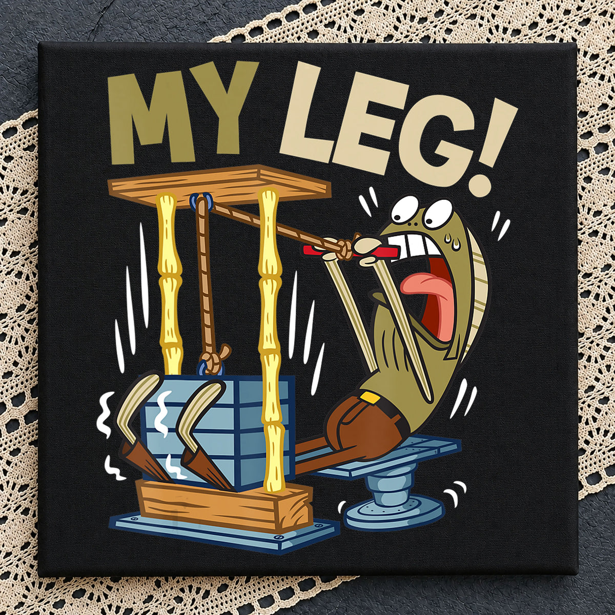 My Leg Fred The Fish Spongebob Meme Funny PNG