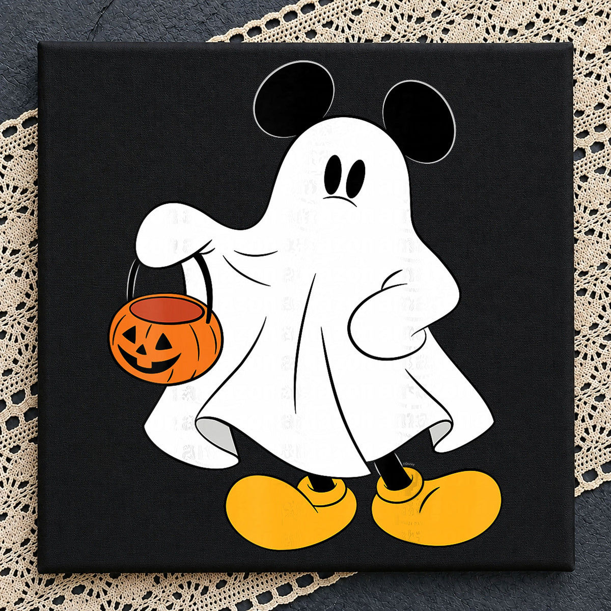 Mickey Mouse Ghost Halloween Trick Or Treat PNG