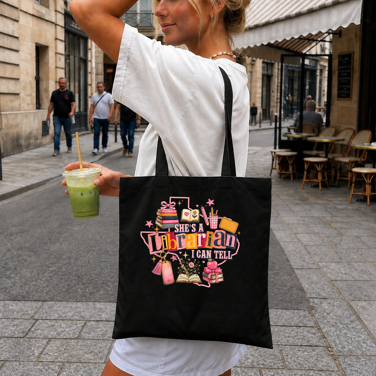 She's A Librarian I Can Tell PNG, Librarian Gift PNG, Book Lover PNG