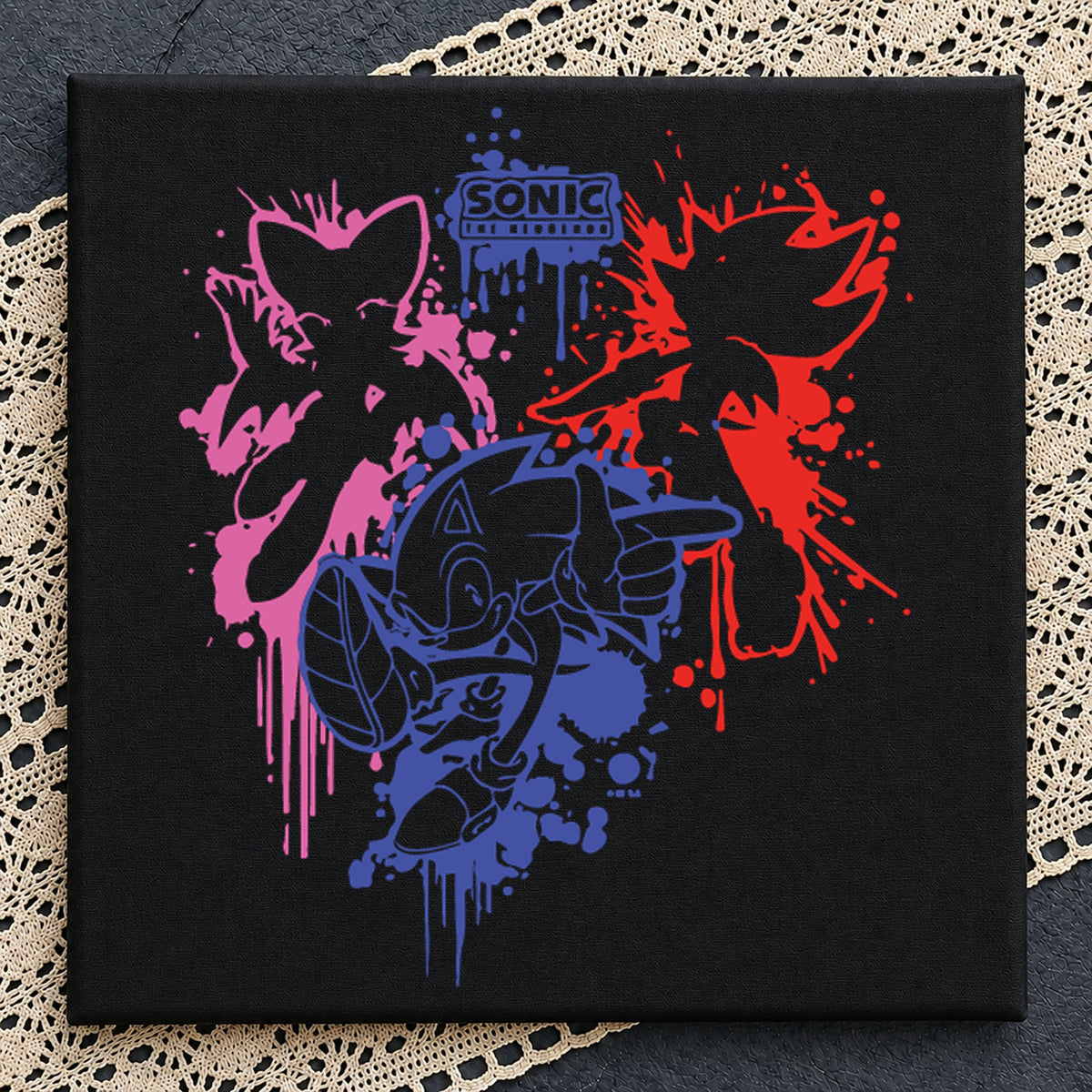 Sonic The Hedgehog Graffiti Splash Art Cricut File SVG