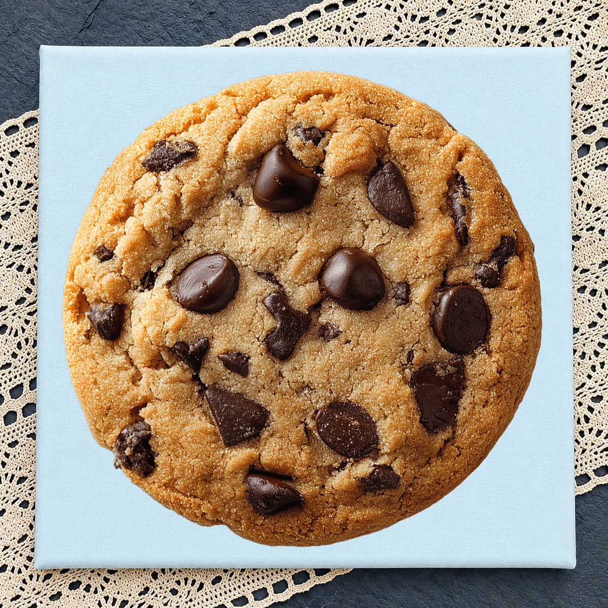 Chocolate Chip Cookie Clipart, Realistic Baked Treat Transparent