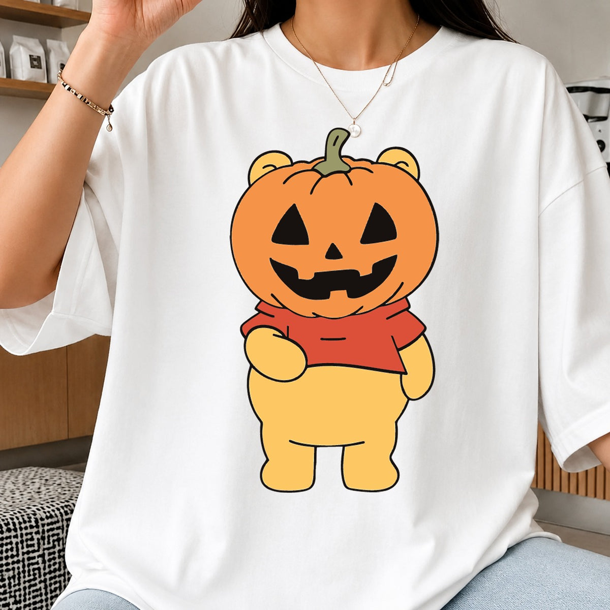 Winnie The Pooh Halloween Pumpkin Head Cricut File SVG