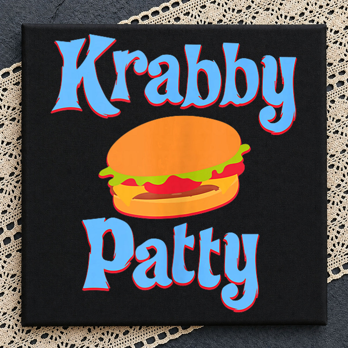 Krabby Patty Burger SpongeBob Cartoon Clipart Design PNG