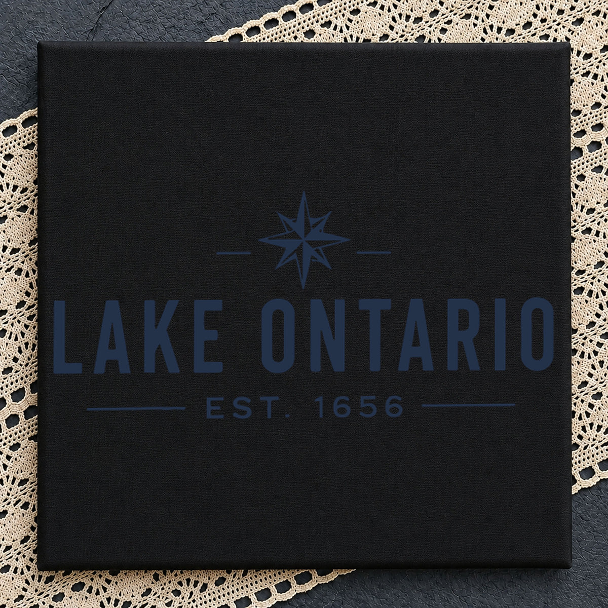 Lake Ontario Est 1656 North Star Compass Logo PNG