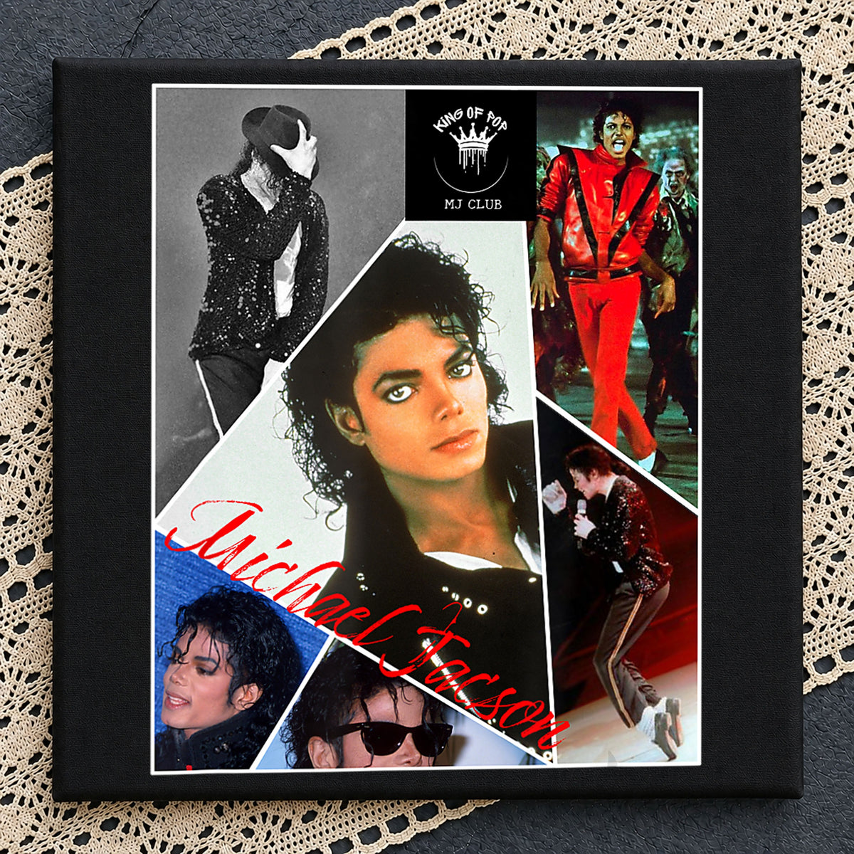 Michael Jackson King Of Pop Collage Tribute PNG
