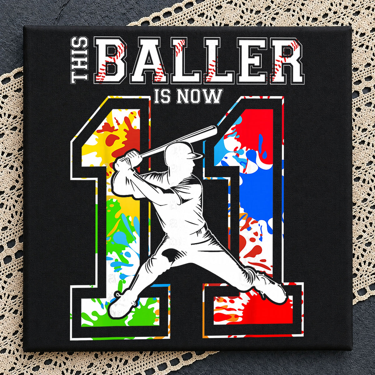 This Baller Is Now 11 Baseball Birthday Sublimation PNG