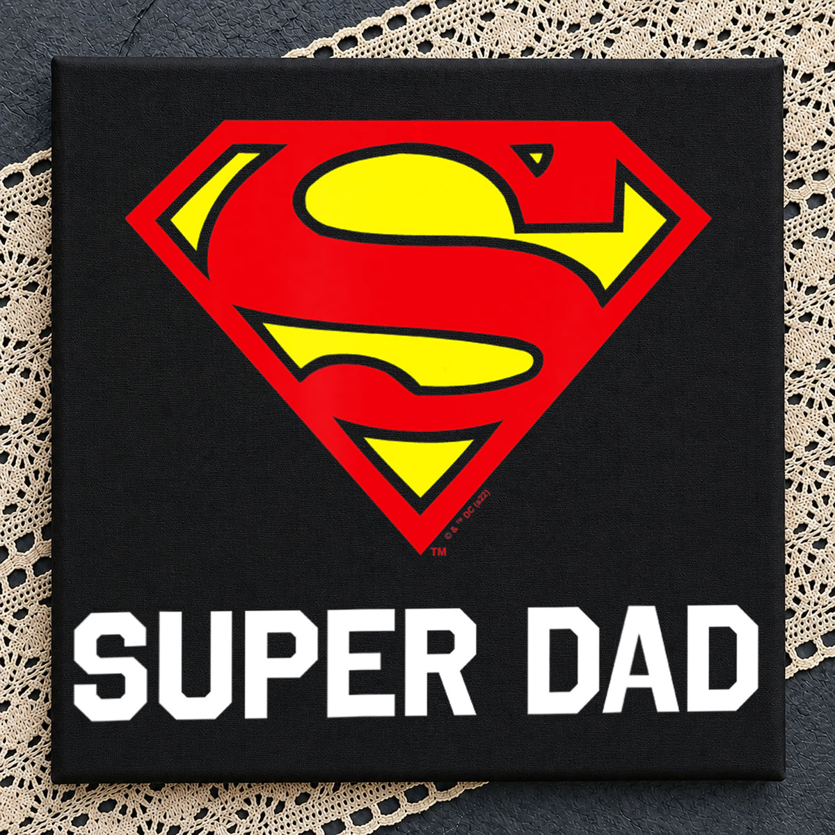 Super Dad Superman Shield Hero Father's Day PNG