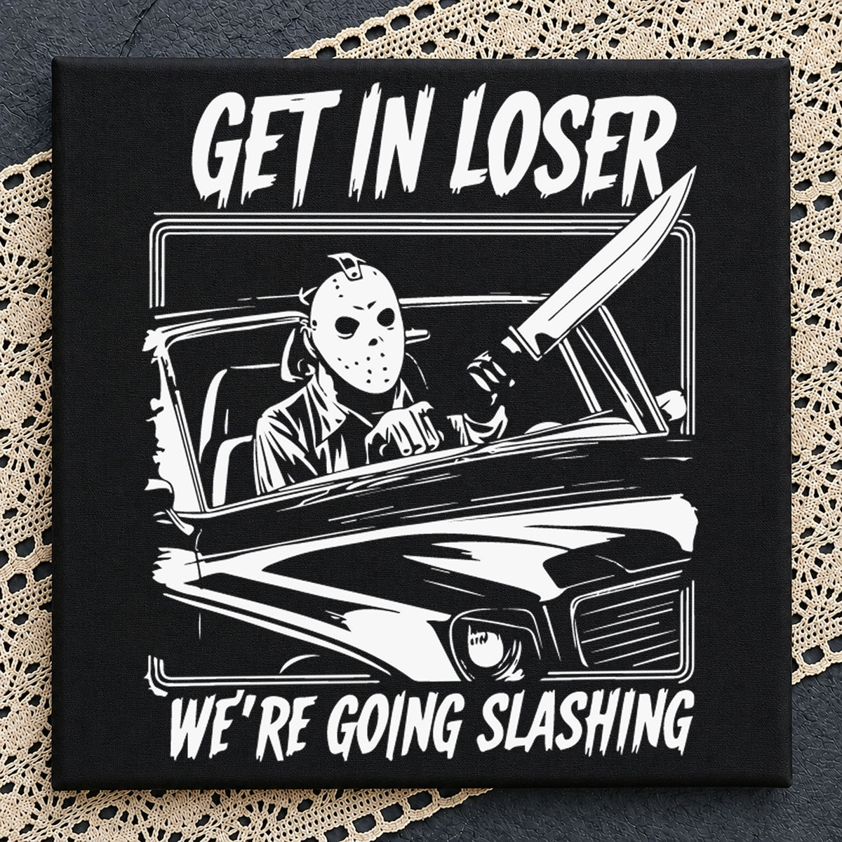 Get In Loser We're Going Slashing Jason Voorhees PNG