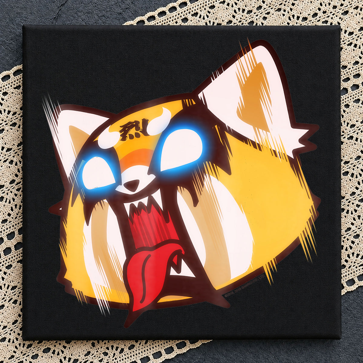 Aggretsuko Rage Face Angry Red Panda Screaming PNG