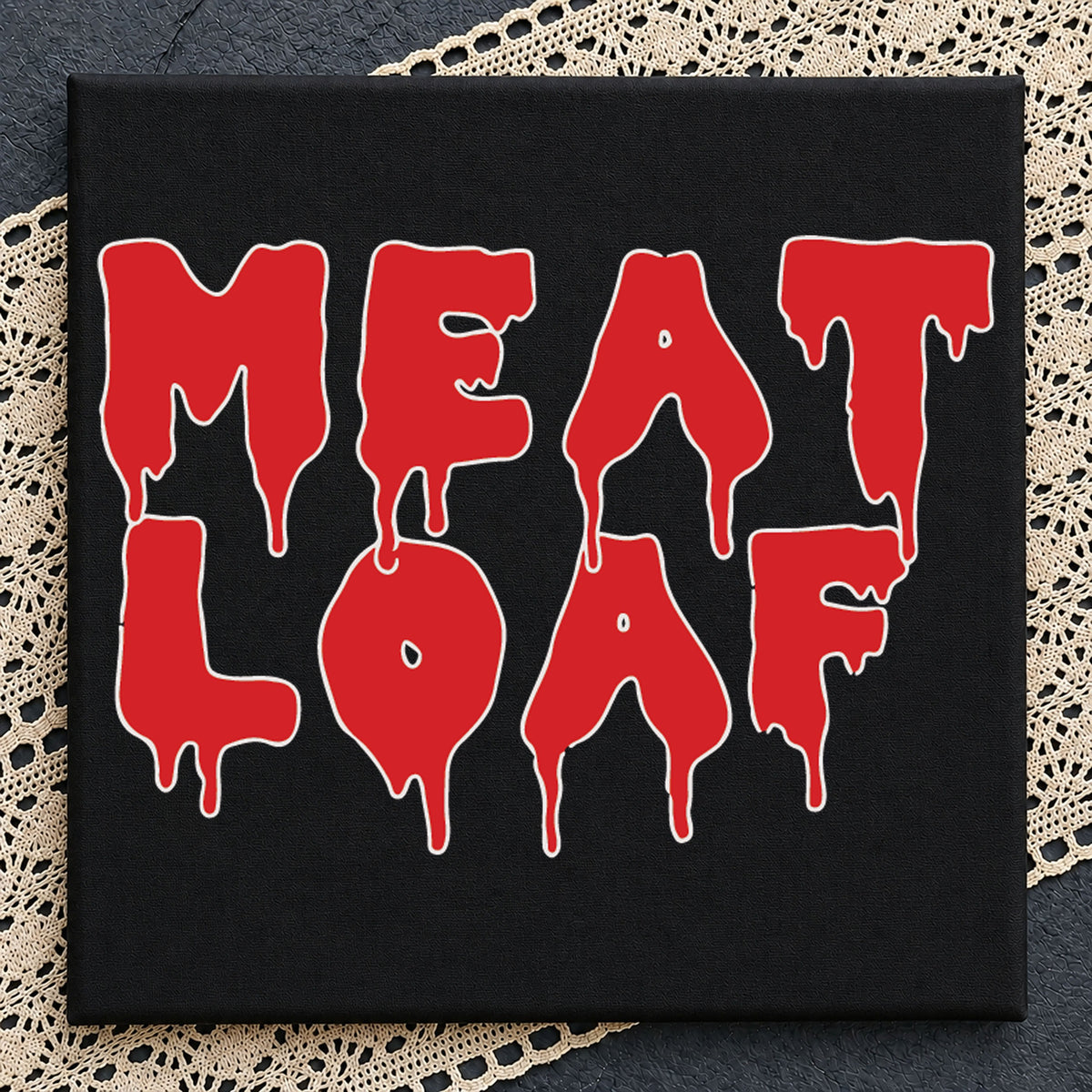 Meat Loaf Dripping Text SVG, Horror Rock Music Cricut Cut