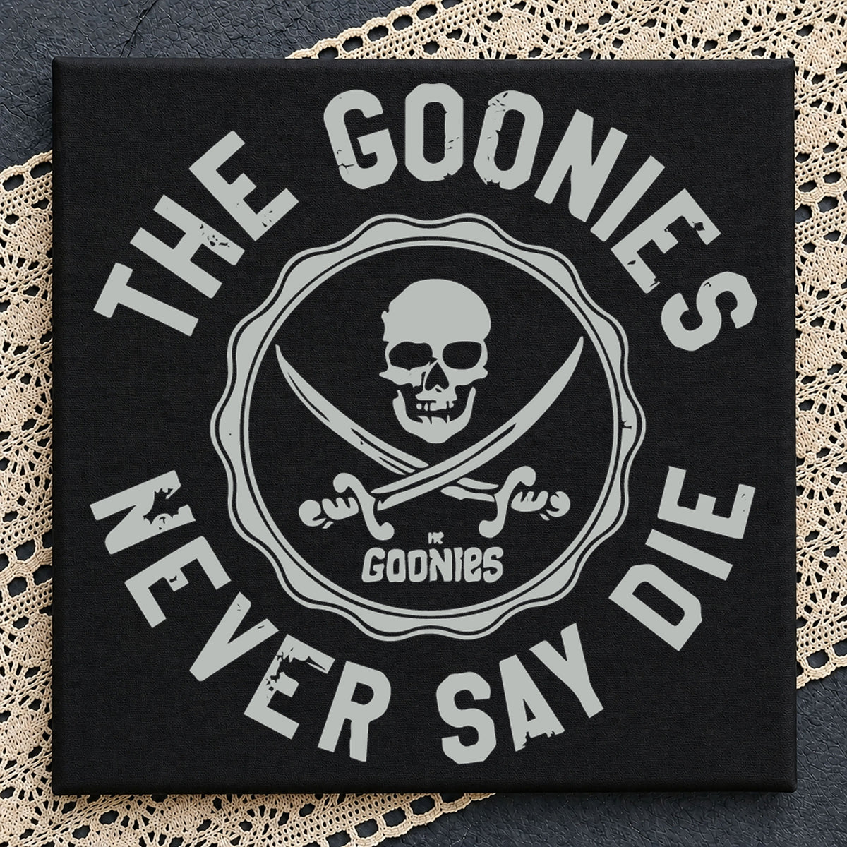 The Goonies Never Say Die SVG, Retro Pirate Skull Clipart