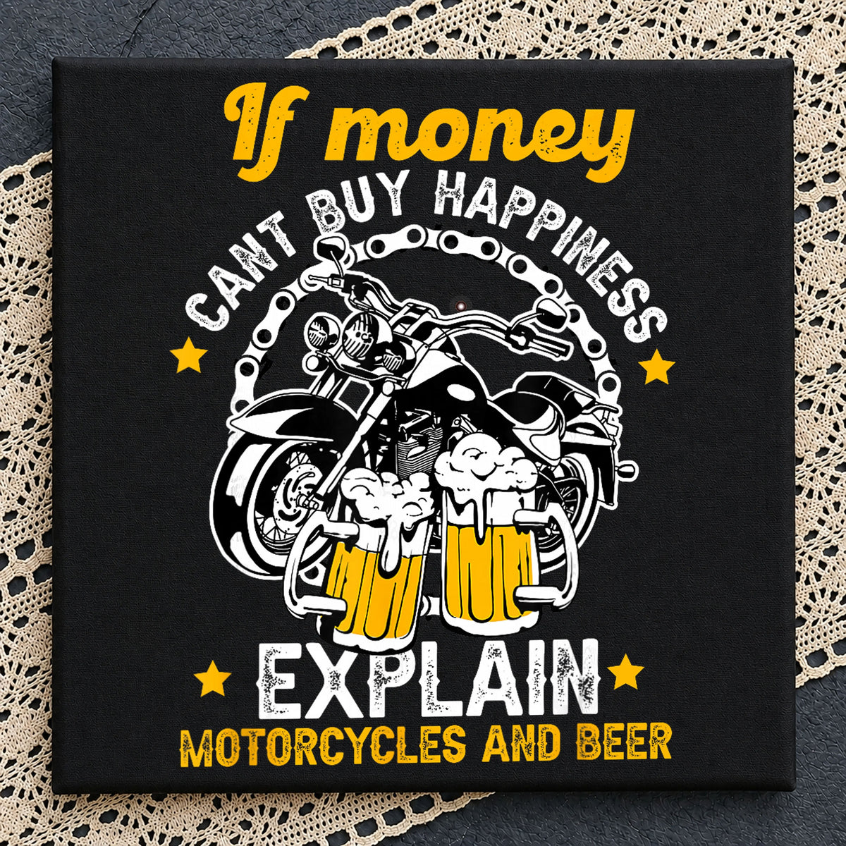 If Money Cant Buy Happiness Motorcycles Beer PNG