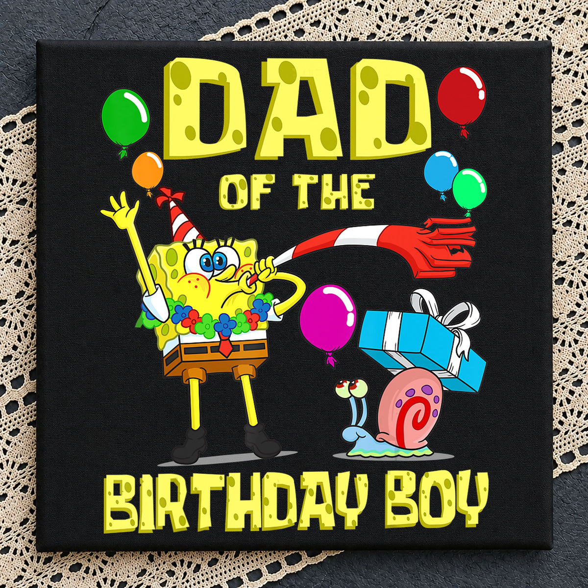 Spongebob Dad Of The Birthday Boy Gary Clipart PNG