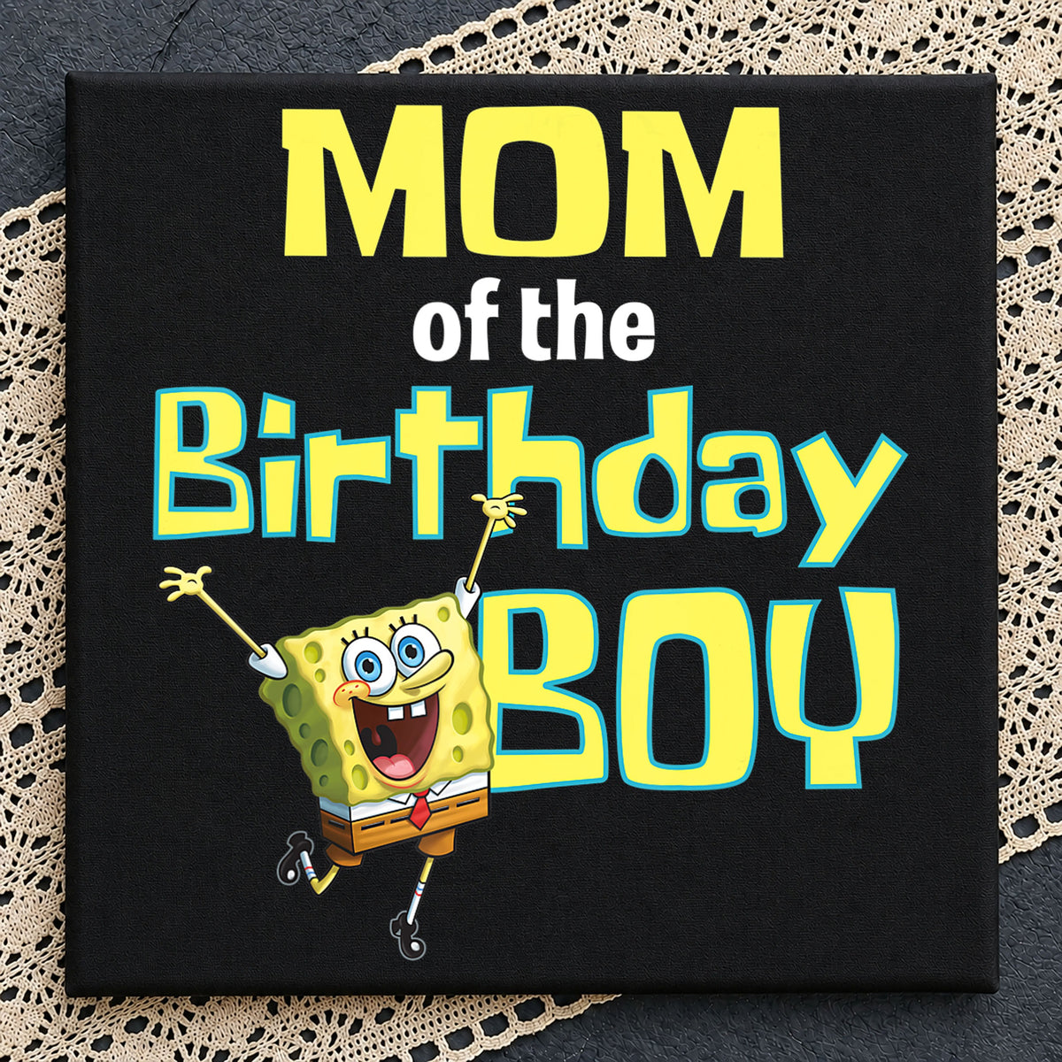 SpongeBob Mom Of The Birthday Boy Jumping Clipart PNG