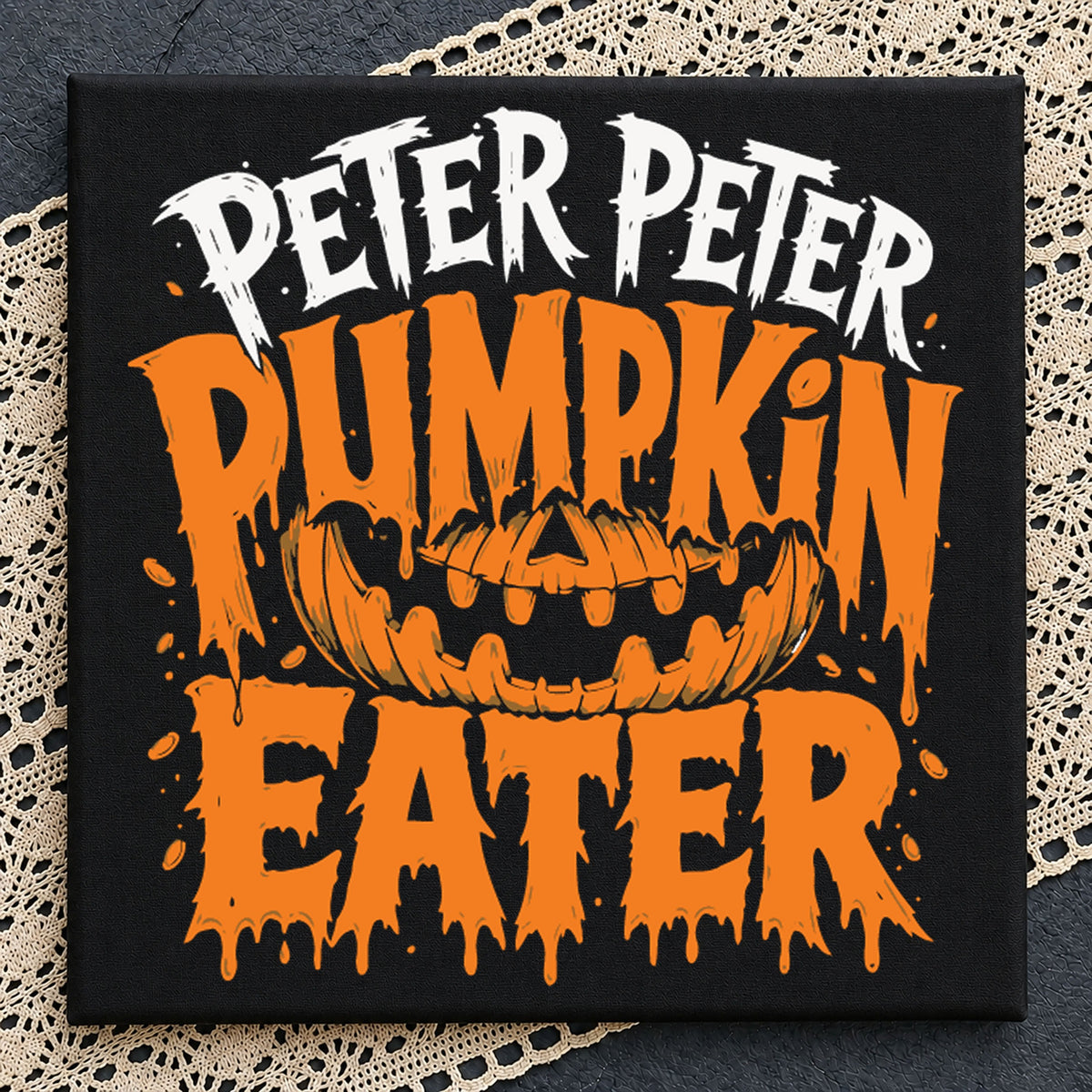 Peter Peter Pumpkin Eater PNG, Halloween Jack-O-Lantern Tee