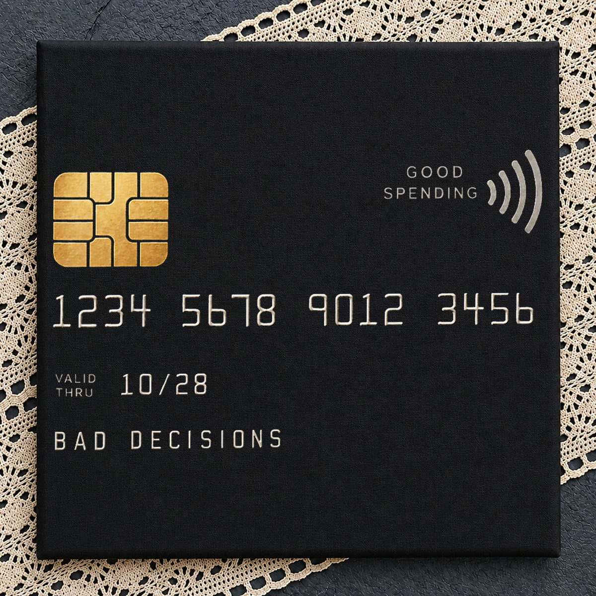 Bad Decisions Credit Card Funny Quote Humor PNG