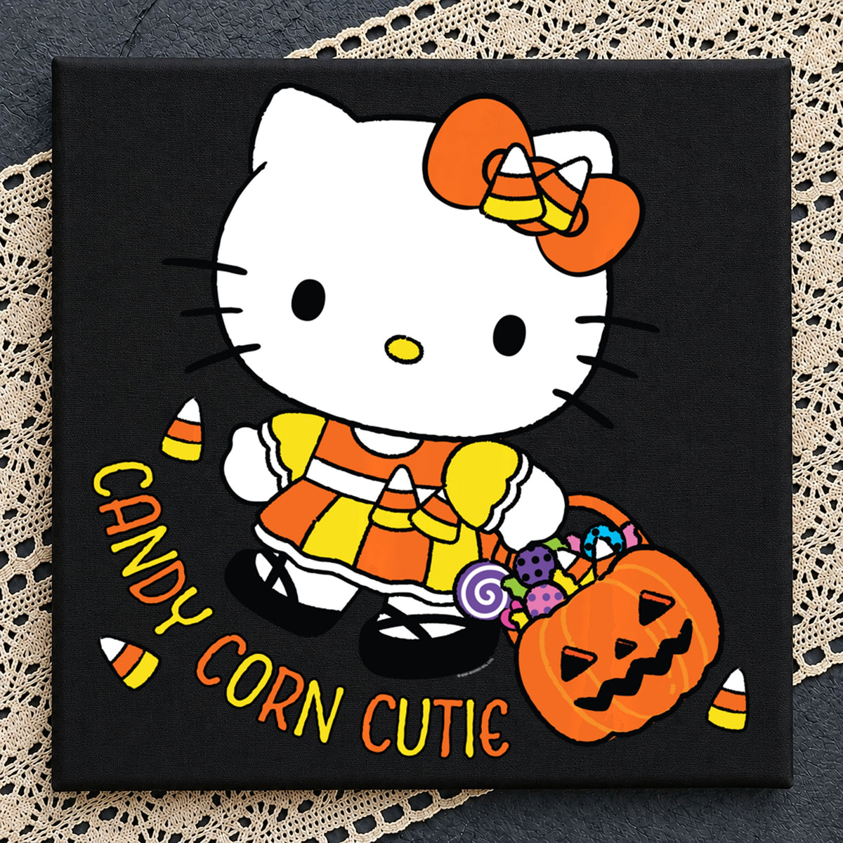 Hello Kitty Candy Corn Cutie Halloween Pumpkin Clipart PNG