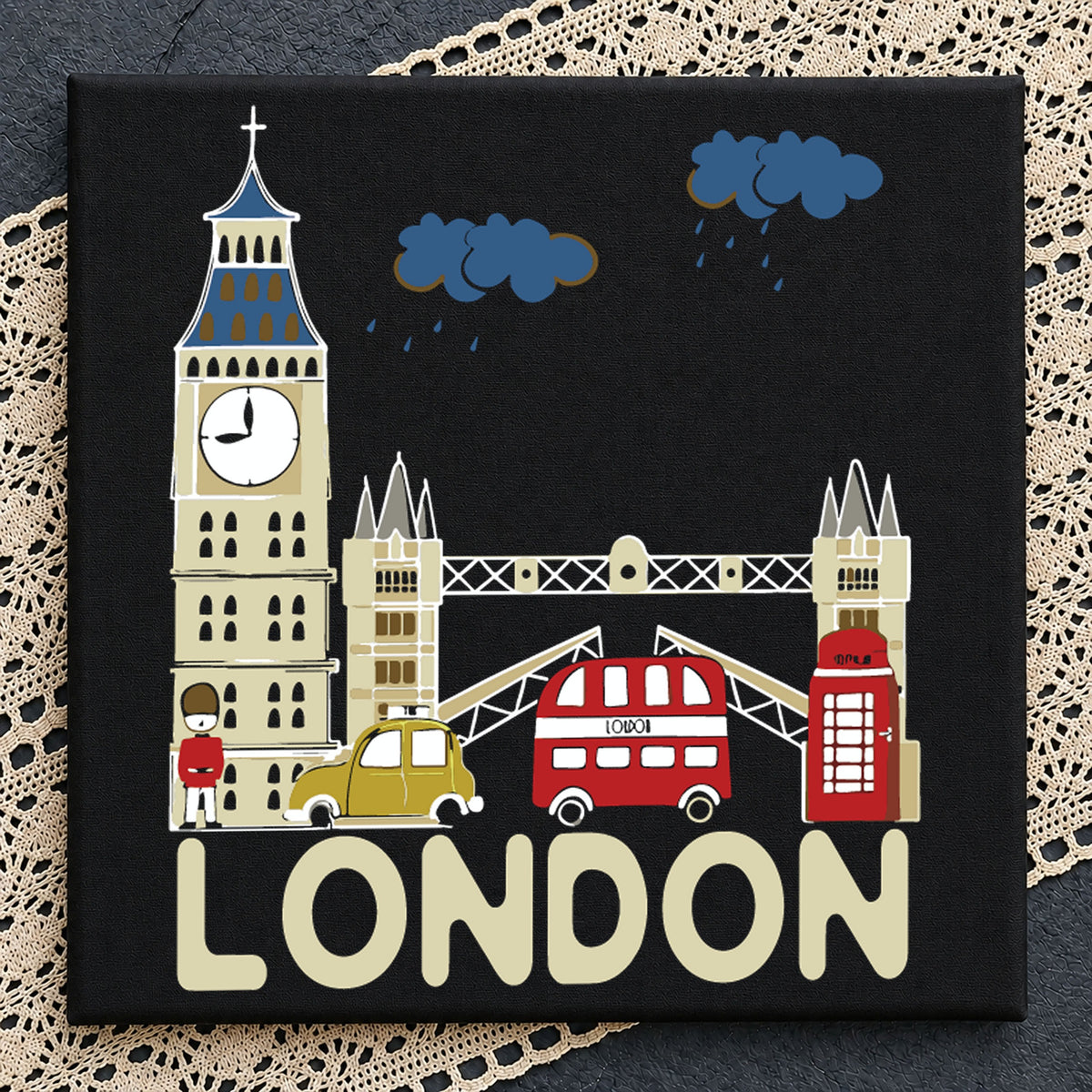 London City Skyline SVG, UK Travel Landmarks Cricut File