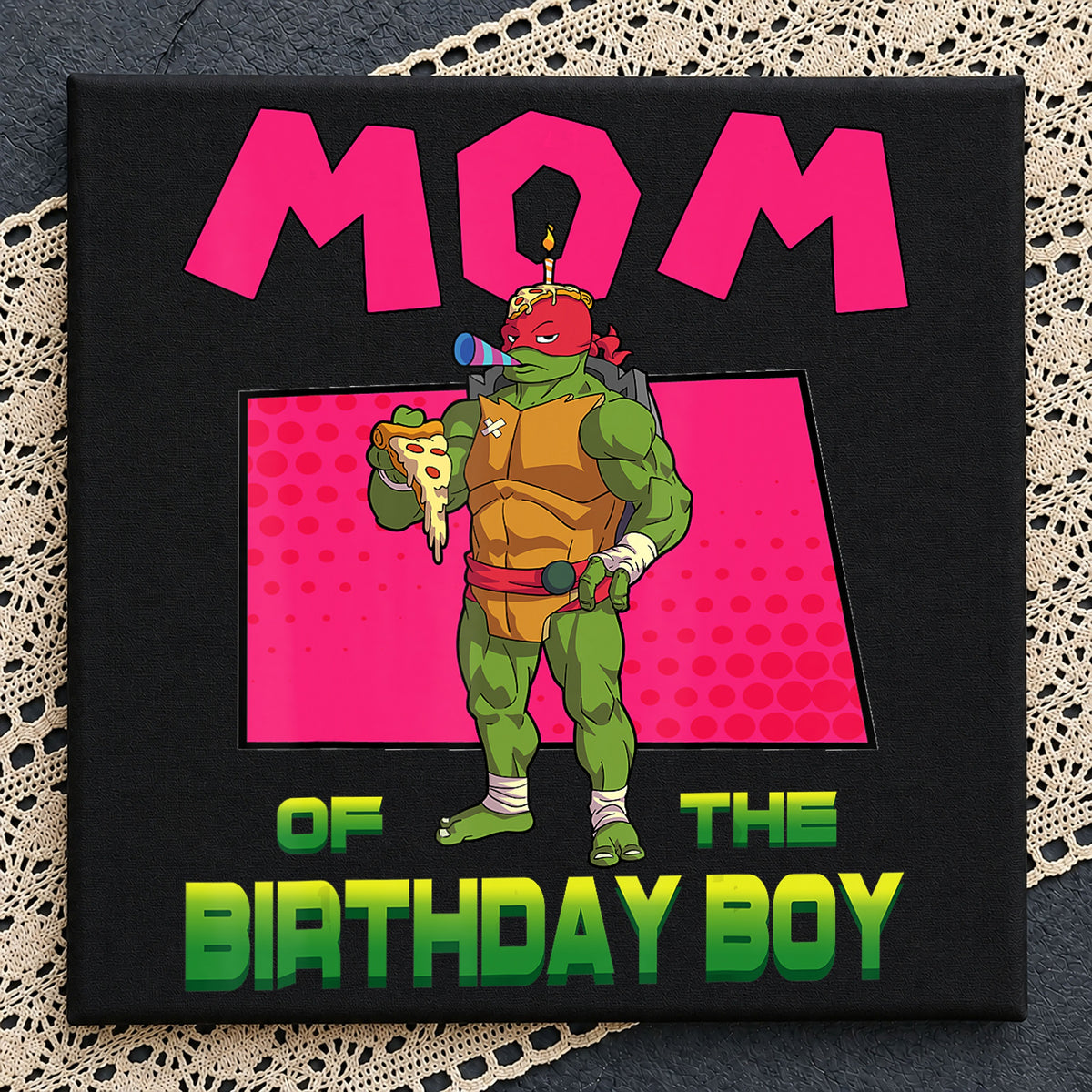 Raphael Mom Of The Birthday Boy TMNT PNG, Craft File Design