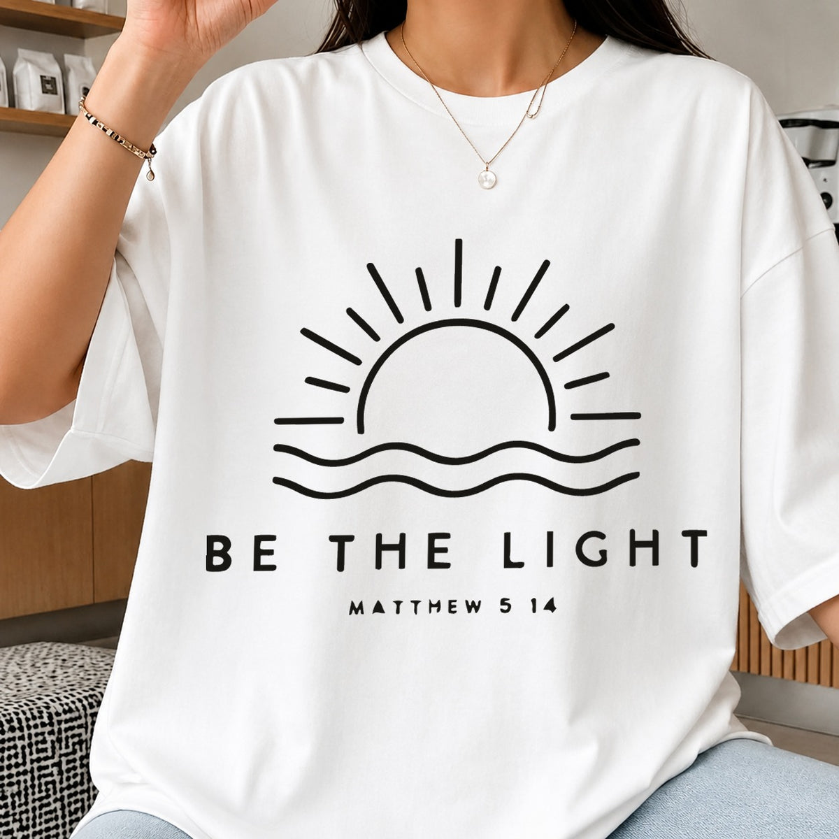 Be The Light Matthew 5 14 SVG, Christian Sun Cricut File