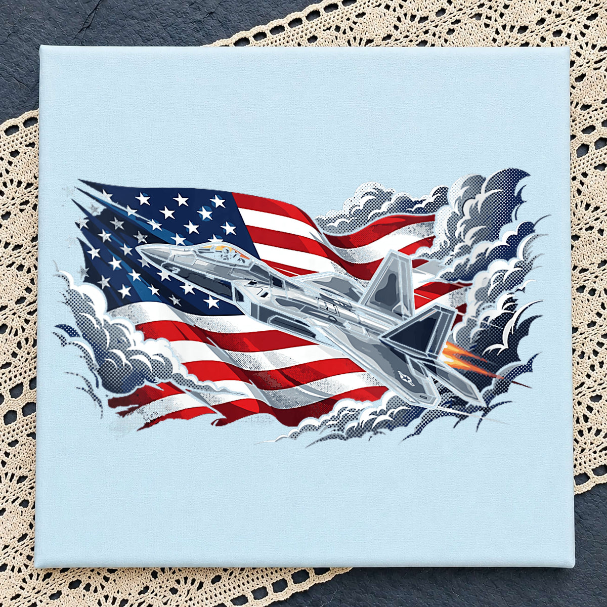 Fighter Jet American Flag PNG, Patriotic Military PNG, 4th Of July PNG