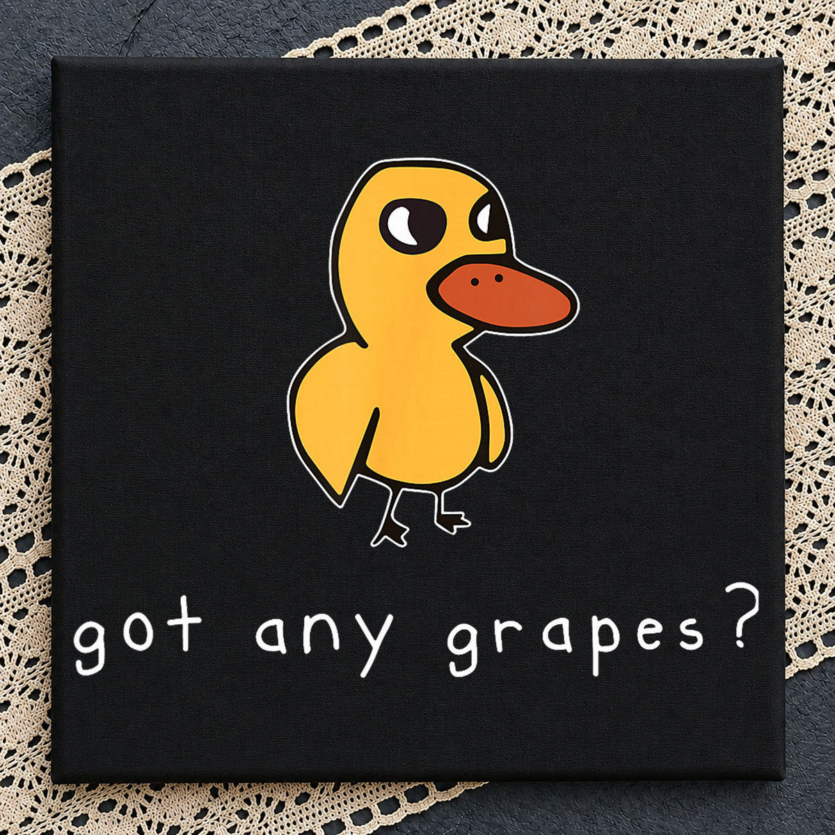 Got Any Grapes Duck Meme Funny Bird Clipart Design PNG