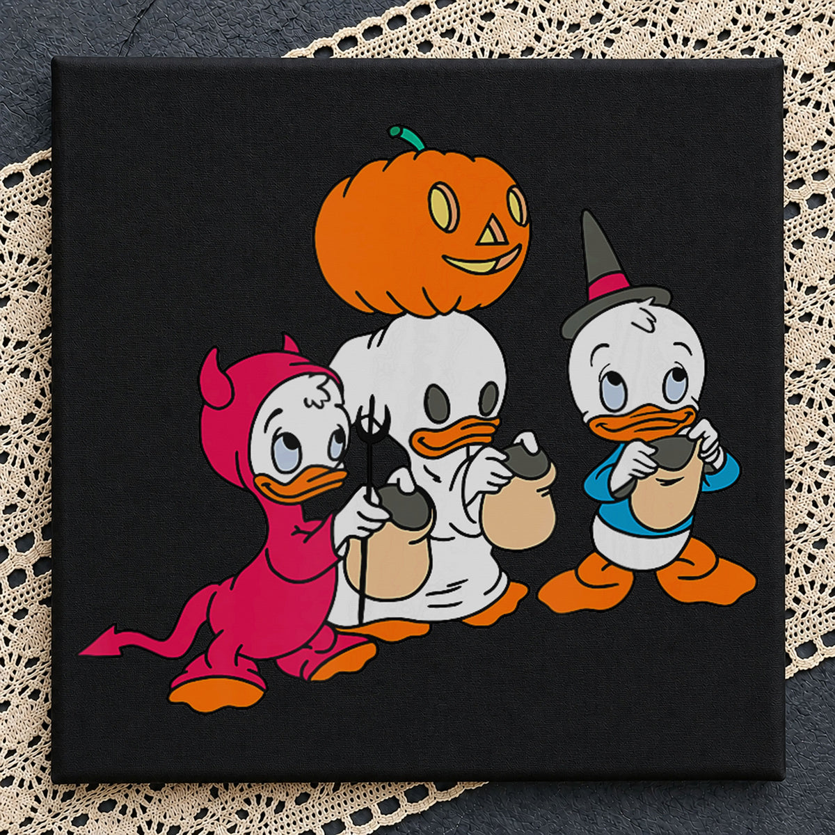 Huey Dewey Louie Halloween Trick Or Treat Disney PNG