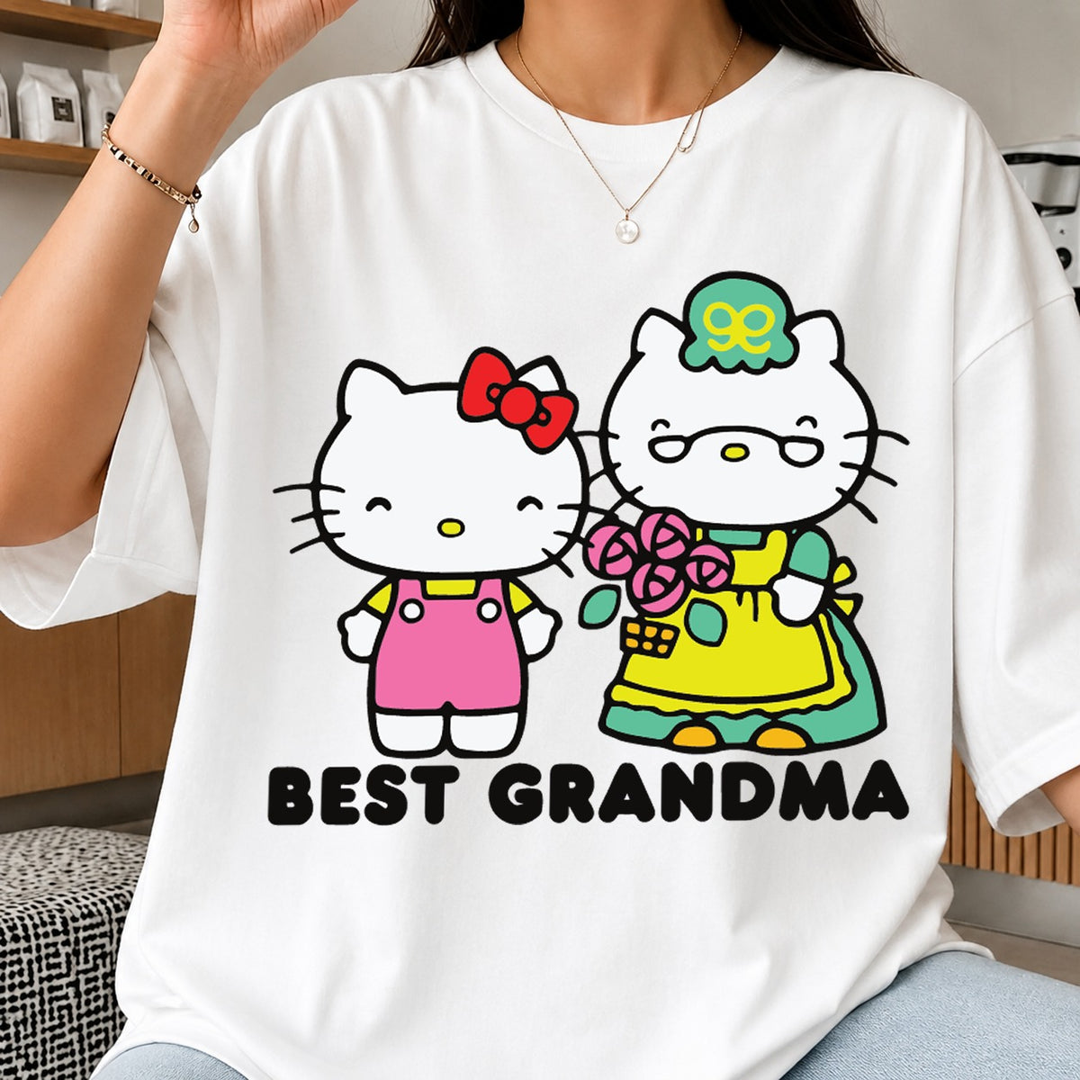 Hello Kitty Best Grandma SVG, Sanrio Grandma Cricut File