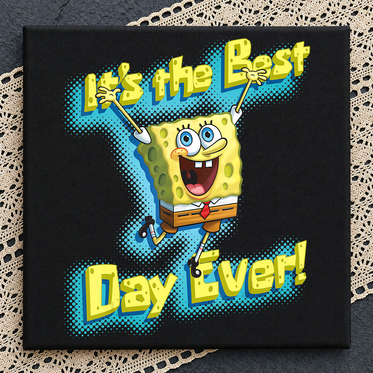 Spongebob It's The Best Day Ever Jumping PNG