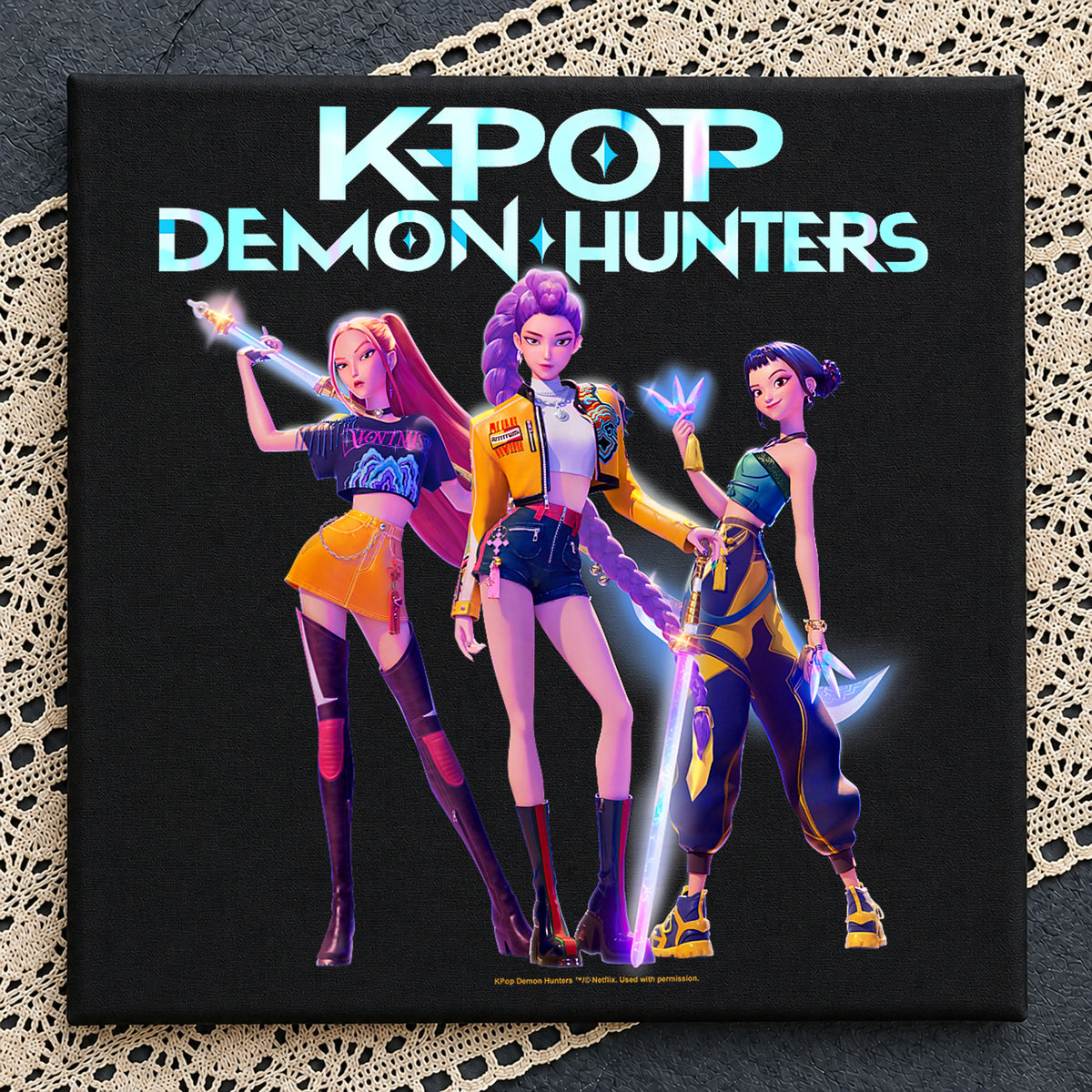 K-Pop Demon Hunters Netflix Trio Characters PNG